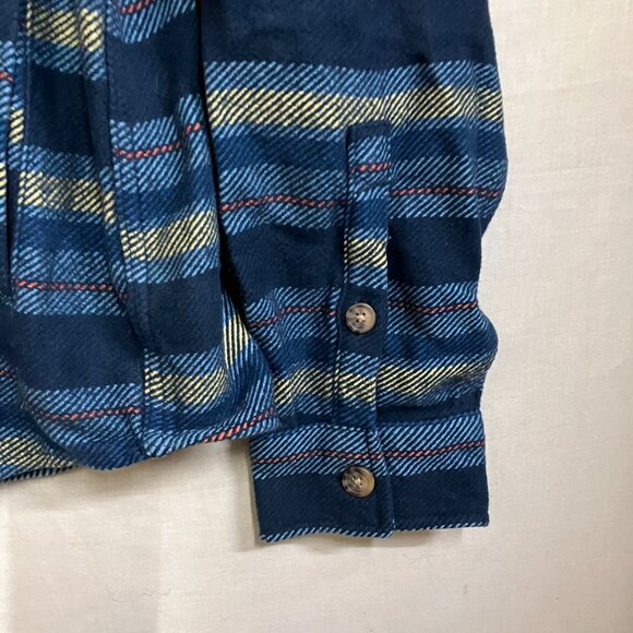 Goodfellow & Co Men's Striped Heavyweight Flannel Long Sleeve Button-Down Shirt - Picture 8 of 14